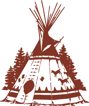 illustration of a native american tipi