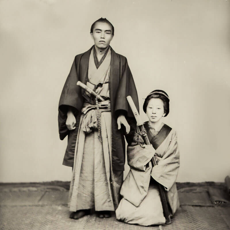 samurai-hakama samurai wearing hakama